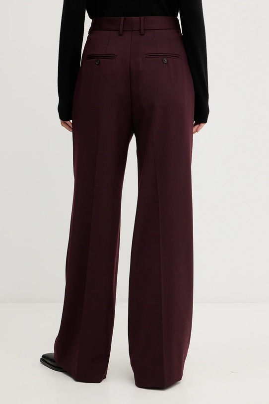 Odzież Filippa K spodnie z dodatkiem wełny 32511.FK bordowy