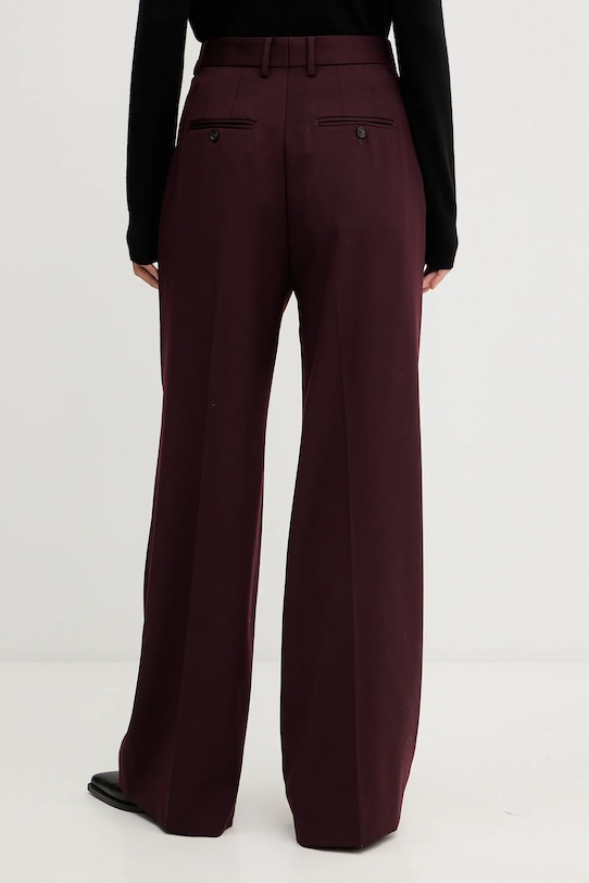 Odzież Filippa K spodnie z dodatkiem wełny 32511.FK bordowy