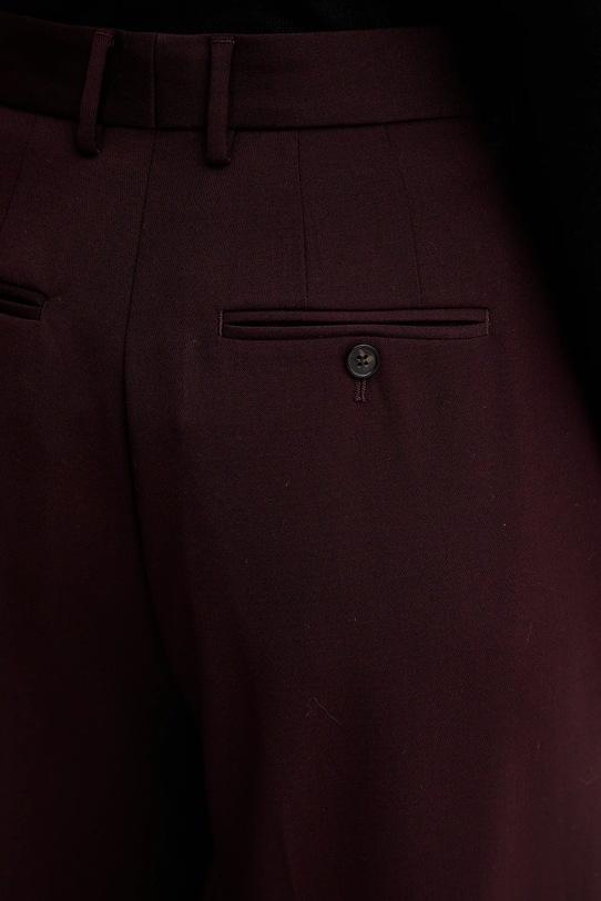 Filippa K spodnie z dodatkiem wełny bordowy 32511.FK