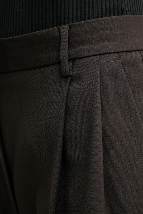 Filippa K spodnie z dodatkiem wełny brązowy 32511.FK