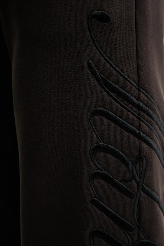 La Mania spodnie dresowe bawełniane NOLAN brązowy NOLAN