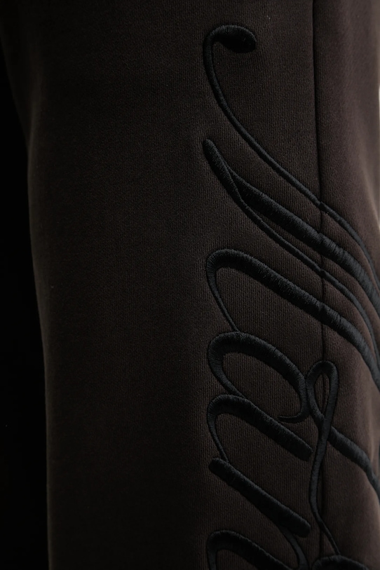 Bavlnené tepláky La Mania NOLAN hnedá NOLAN