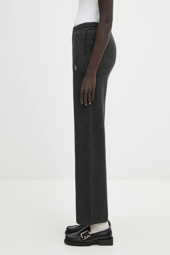 Sporty & Rich spodnie SRC Cashmere PA02764302GY11 szary AW25