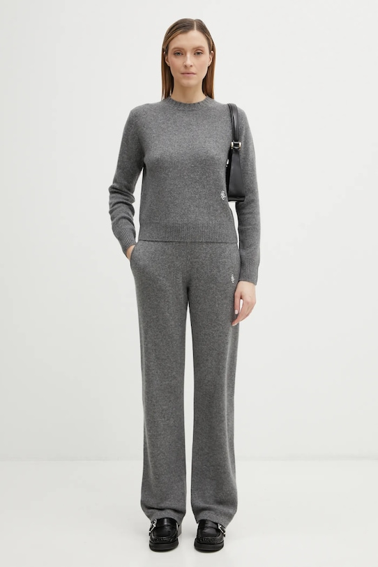 Sporty & Rich spodnie SRC Cashmere PA02767302GY22 szary