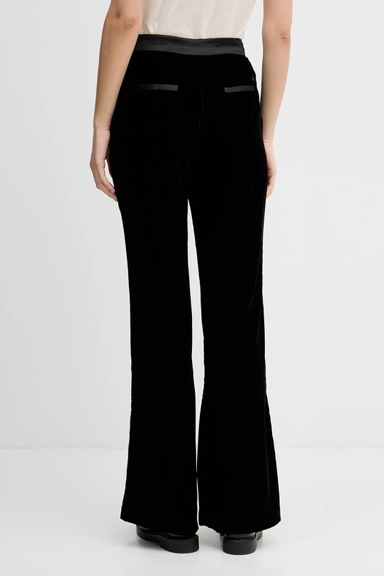 Pedro del Hierro spodnie welurowe 7602536 czarny AW25