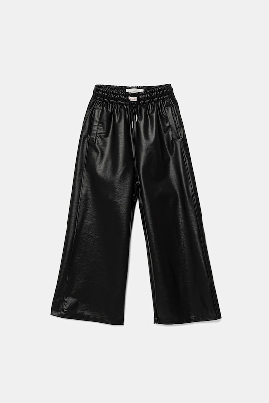 Calvin Klein Jeans spodnie FAUX LEATHER IG0IG02983.9BYA czarny AW25