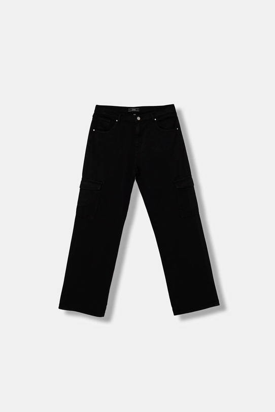 Guess spodnie bawełniane dziecięce bawełna czarny J5YB01.WH630.9BYA