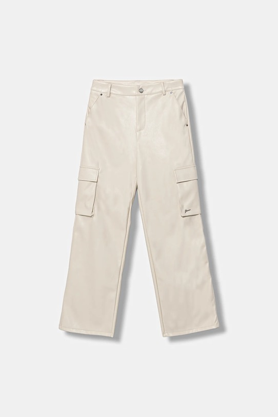 Guess spodnie dziecięce tkanina beżowy J5YB03.WFV60.9BYA