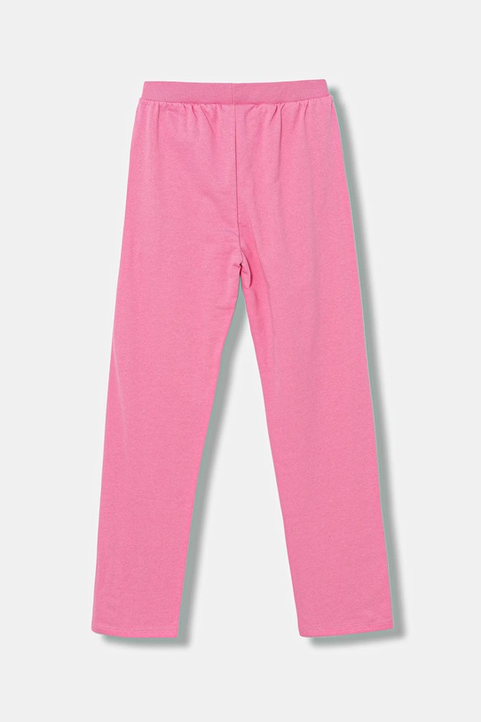 Guess spodnie dresowe bawełniane dziecięce J5YQ12.KA6R4.9BYA różowy AW25