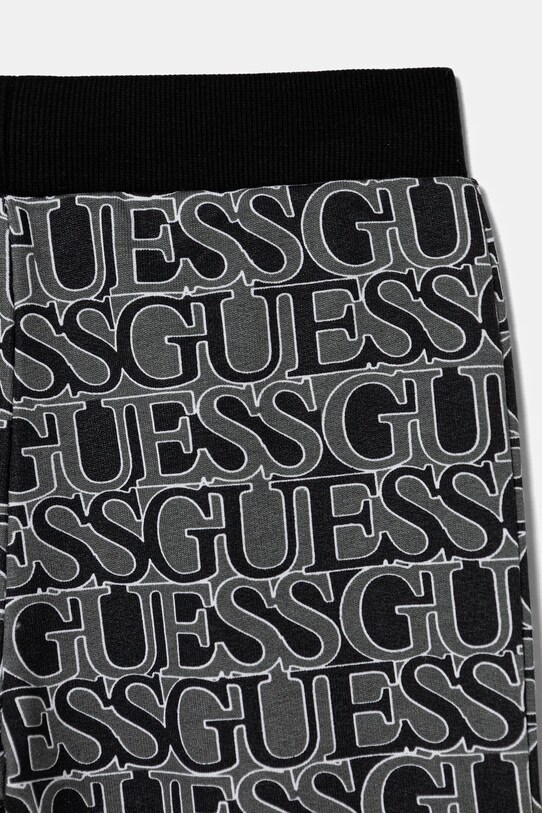 Djevojčice Dječji pamučni donji dio trenirke Guess J5YQ13.KAD74.9BYA crna