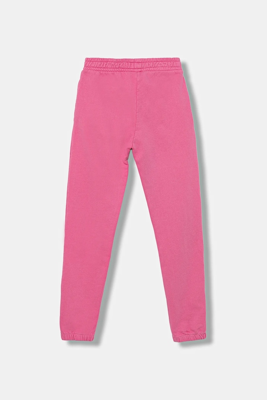 Guess spodnie dresowe bawełniane dziecięce J5YQ18.KAV34.9BYA różowy AW25