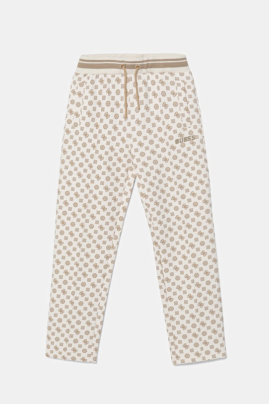 Guess spodnie dresowe dziecięce wzorzyste beżowy J5YQ34.KB212.9BYA