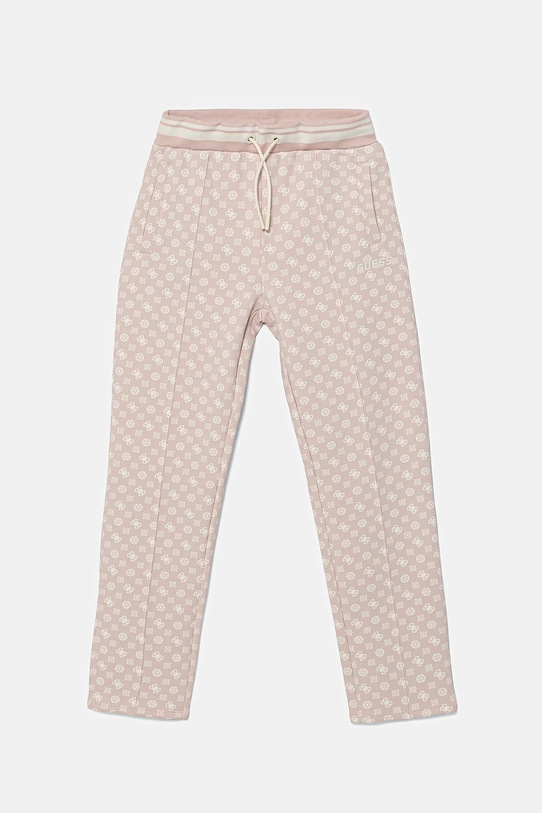 Guess spodnie dresowe dziecięce wzorzyste różowy J5YQ34.KB212.9BYA