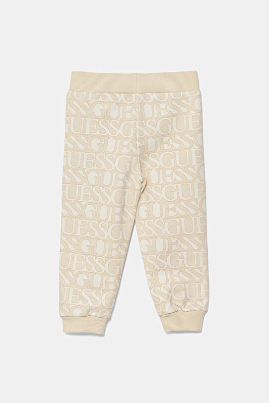 Guess pantaloni de trening pentru copii K5YQ13.KAD74.9BYA bej AW25