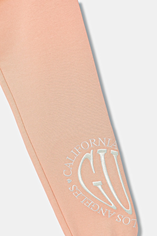 Fete Guess pantaloni de trening din bumbac pentru copii K5YQ15.KAD74.9BYA portocaliu