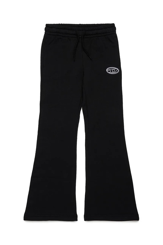 Diesel spodnie dresowe bawełniane dziecięce PEBIRT TROUSERS bawełna czarny J02419