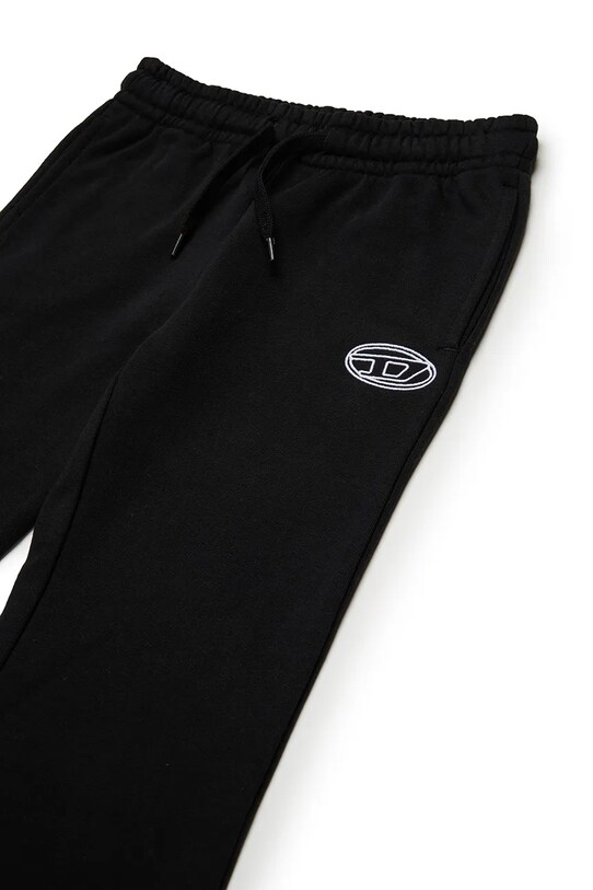 Dziewczynka Diesel spodnie dresowe bawełniane dziecięce PEBIRT TROUSERS J02419 czarny