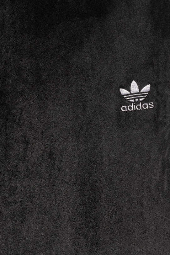 Dievča Detské velúrové tepláky adidas Originals JX2840 čierna