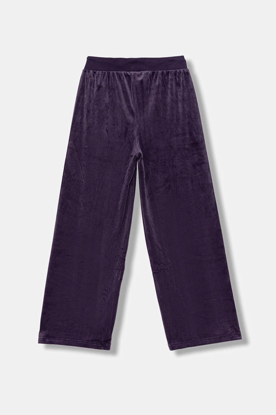 Deklice Otroški spodnji del trenirke iz velurja adidas JW2440 vijolična