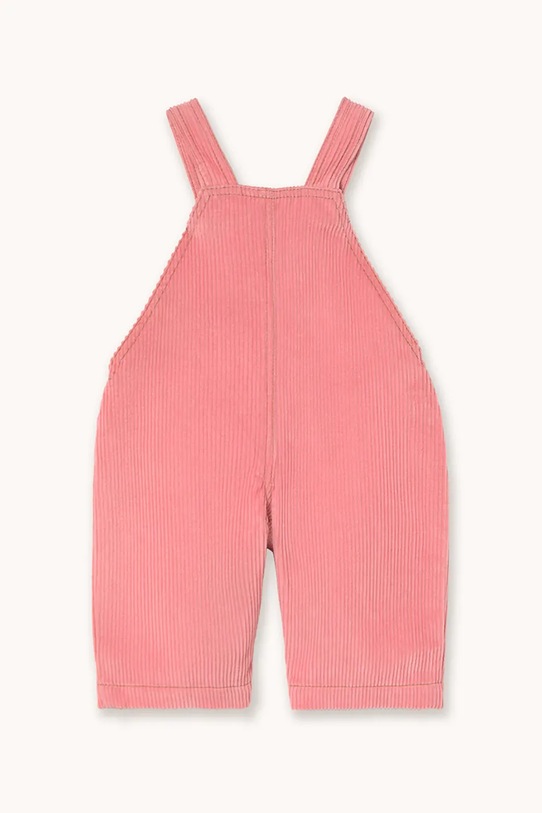 Tinycottons ogrodniczki niemowlęce TINY POCKET DUNGAREE BABY AW25.564 różowy AW25