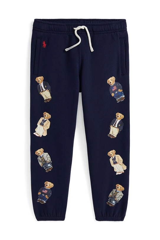 Polo Ralph Lauren spodnie dresowe dziecięce dzianina granatowy 312979044001