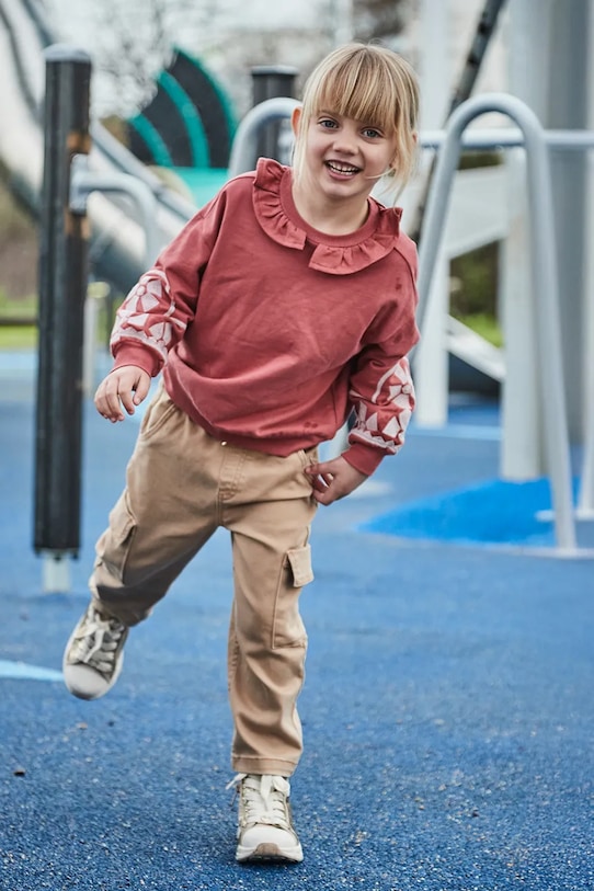 Mayoral spodnie dziecięce z regulacją brązowy 4572.6C.Mini.9BYA