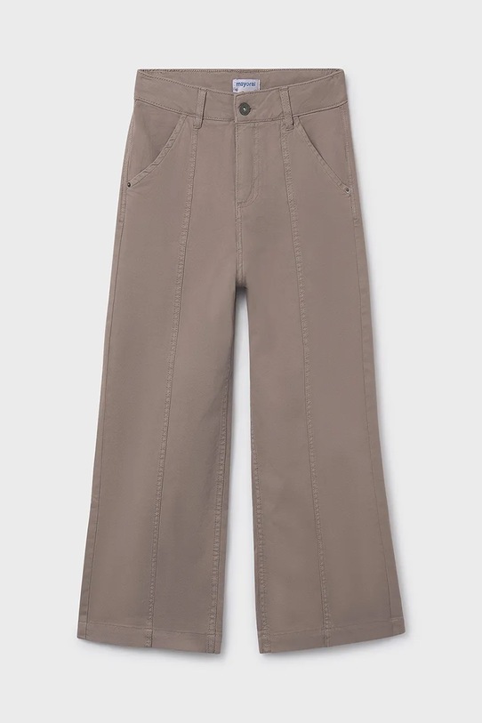 Otroške hlače Mayoral wide leg Bombaž bež 7580.8G.Junior.9BYA