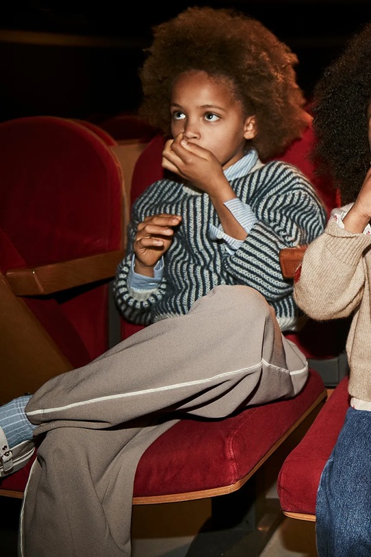 Dětské kalhoty Mayoral látka béžová 7581.8G.Junior.9BYA