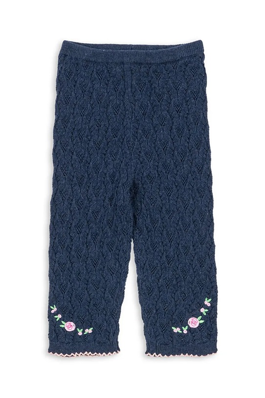 Konges Sløjd spodnie niemowlęce ROSIER PANTS dzianina granatowy KS103972.9BYA