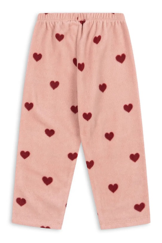 Dječji donji dio trenirke Konges Sløjd TAVI FLEECE PANTS GRS KS101300.G.9BYA roza AW25