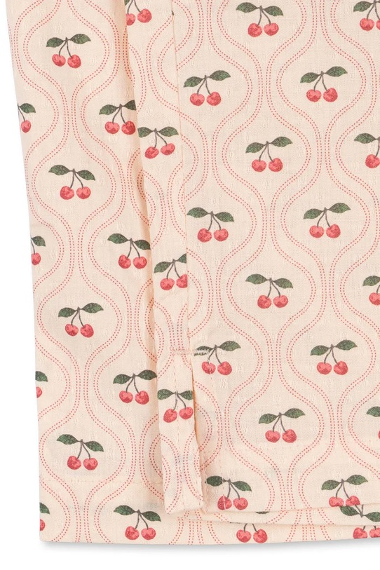 Konges Sløjd spodnie bawełniane dziecięce CIANNA PANTS GOTS beżowy KS103756.9BYA