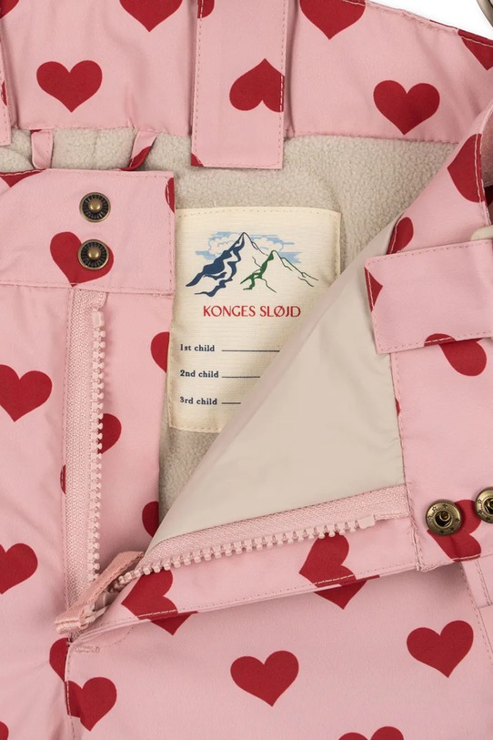Konges Sløjd spodnie MISMOU SNOW PANTS różowy KS103514.G.9BYA