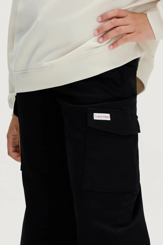 Дитячі штани Calvin Klein Jeans чорний IG0IG03004.116.9BYA