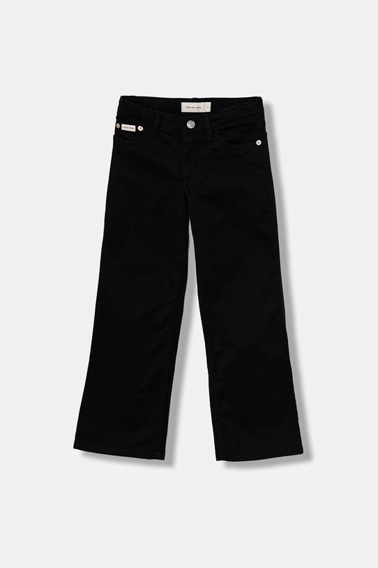 Calvin Klein Jeans spodnie dziecięce z elastanem czarny IG0IG03005.104.116.9BYA