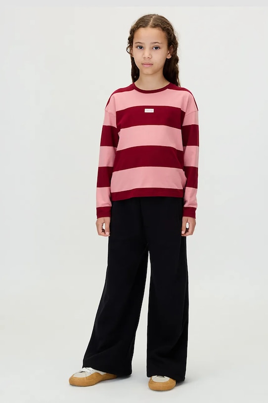 Dětské tepláky Calvin Klein Jeans pletenina černá IG0IG03024.128.170.9BYA