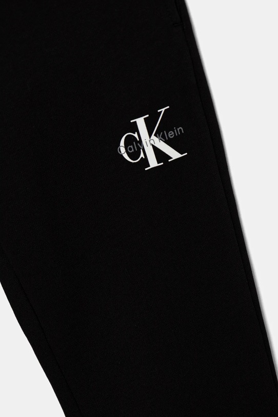 Дівчинка Дитячі бавовняні штани Calvin Klein Jeans IU0IU00713.128.170.9BYA чорний