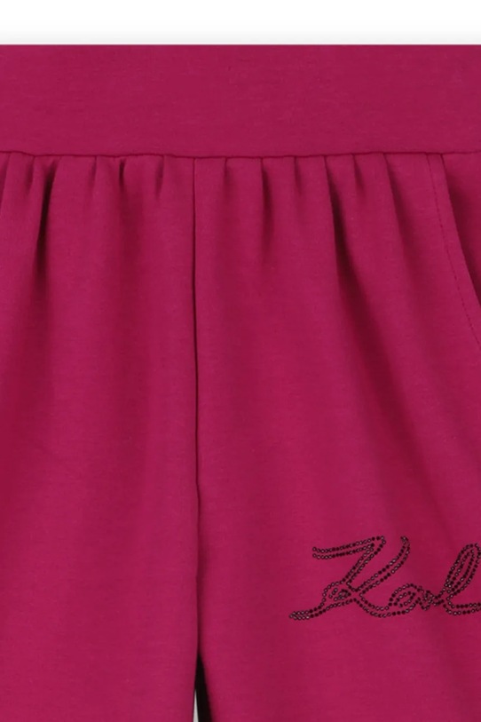 Karl Lagerfeld spodnie dresowe dziecięce różowy Z30596.114.150