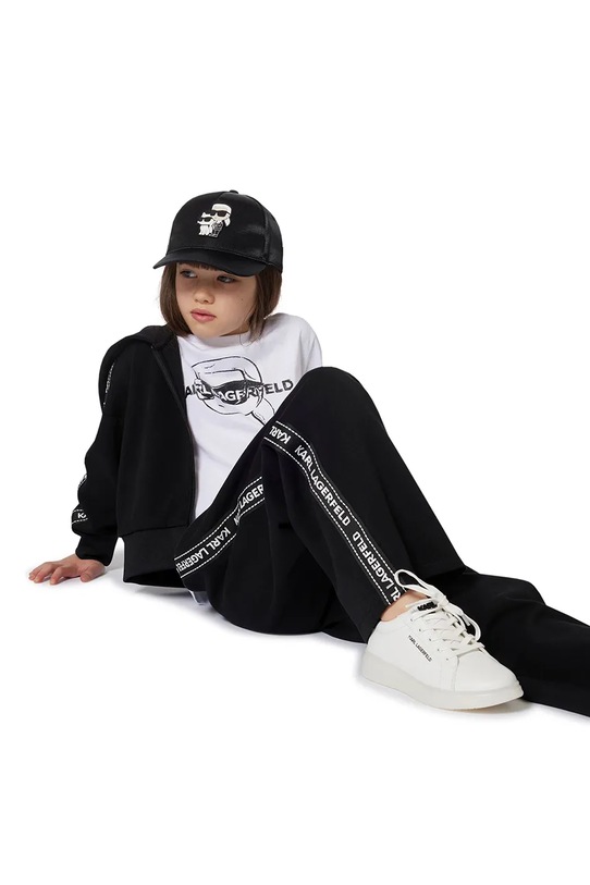 Karl Lagerfeld spodnie dresowe dziecięce Z30597.114.150 czarny