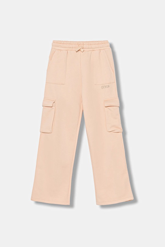 Дитячі спортивні штани Guess трикотаж помаранчевий J5BQ13.KCKF2.9BYA