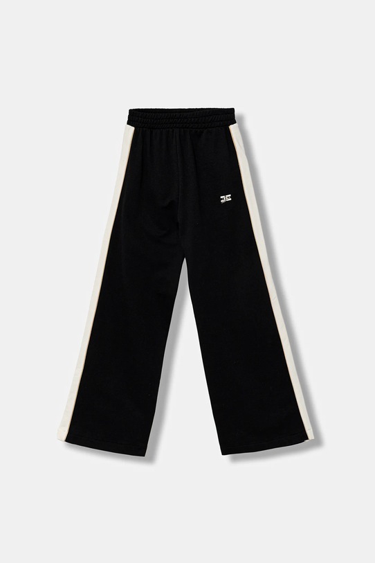 Elisabetta Franchi pantaloni de trening din bumbac bumbac negru EFPA299.0.FF002