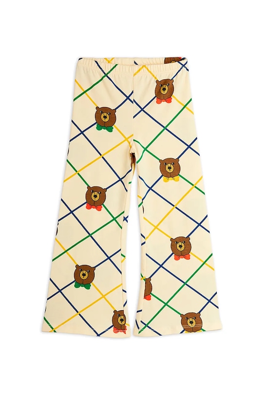 Mini Rodini spodnie dresowe dziecięce Bear 25730136 beżowy AW25