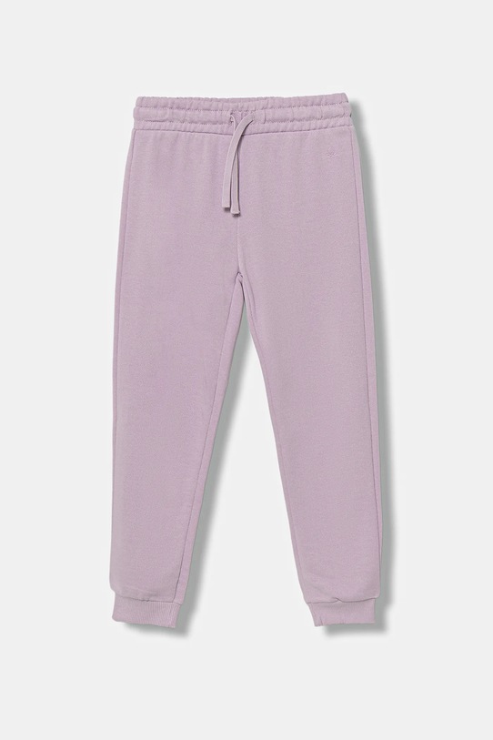 United Colors of Benetton spodnie dresowe bawełniane dziecięce bawełna fioletowy 3J68CF02H.G.Season.9BYA