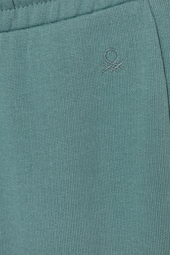 Fete United Colors of Benetton pantaloni de trening din bumbac pentru copii 3J68CF02H.G.Season.9BYA turcoaz