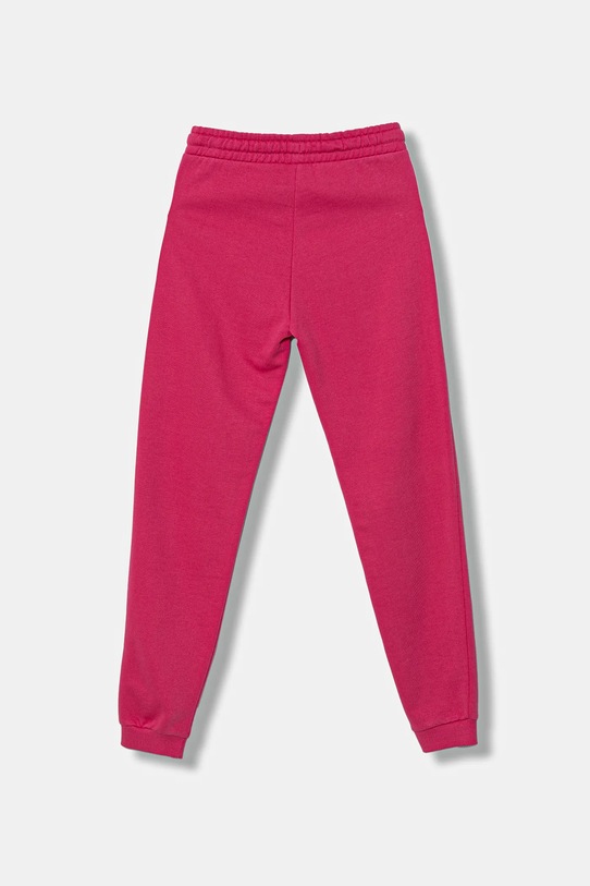 United Colors of Benetton spodnie dresowe bawełniane dziecięce 3J68CF02H.G.Season.9BYA różowy AW25