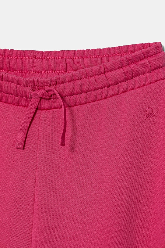 Fete United Colors of Benetton pantaloni de trening din bumbac pentru copii 3J68CF02H.G.Season.9BYA roz