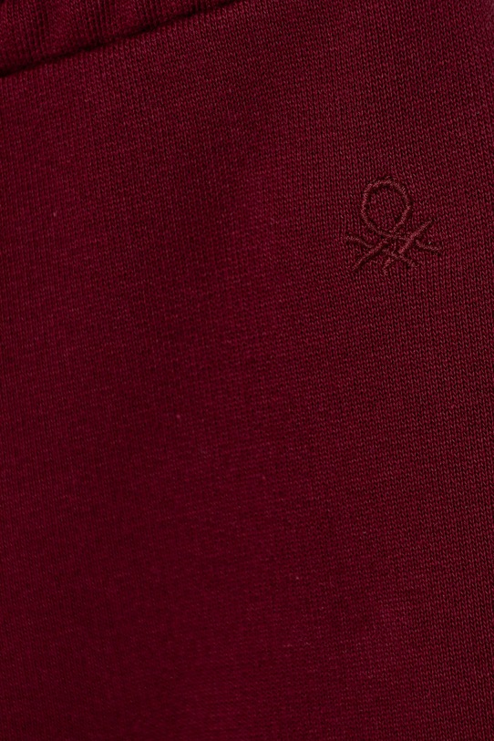 Fete United Colors of Benetton pantaloni de trening din bumbac pentru copii 3J68CF02H.G.Season.9BYA burgundia