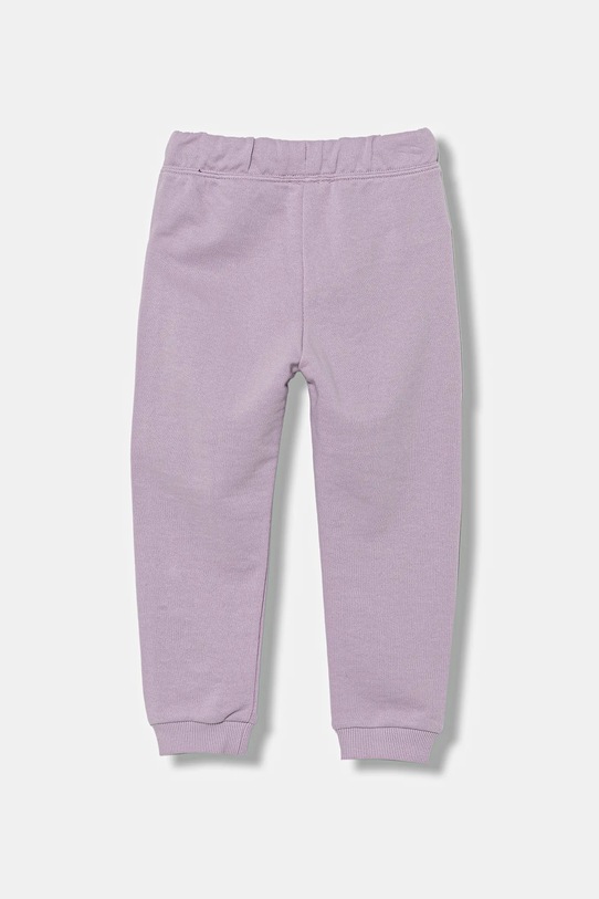 United Colors of Benetton pantaloni de trening din bumbac pentru copii 3J70GF01N.P.Season.9BYA violet AW25