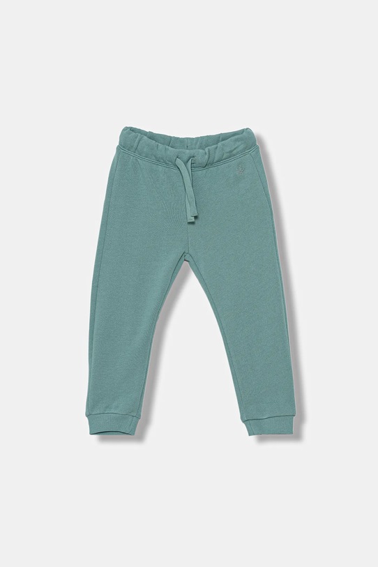 United Colors of Benetton spodnie dresowe bawełniane dziecięce bawełna turkusowy 3J70GF01N.P.Season.9BYA