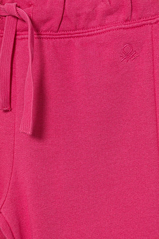 Dziewczynka United Colors of Benetton spodnie dresowe bawełniane dziecięce 3J70GF01N.P.Season.9BYA różowy