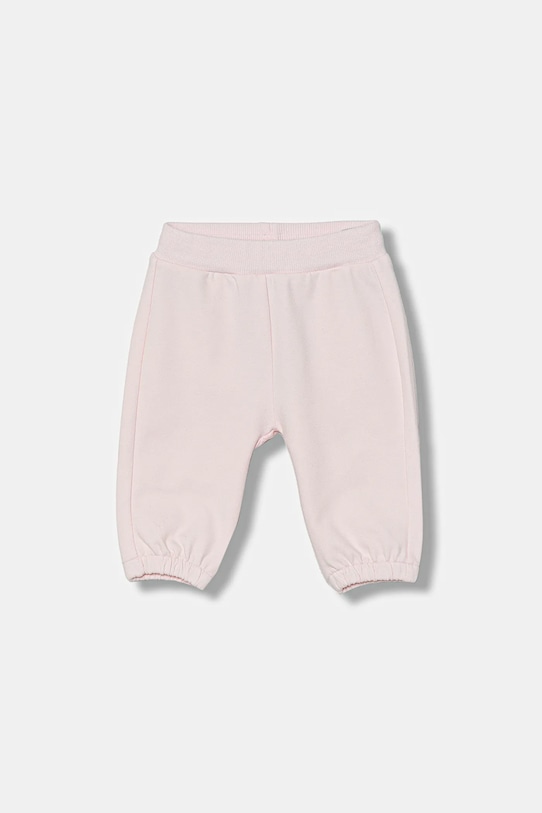 United Colors of Benetton spodnie dresowe niemowlęce aplikacja różowy 3MDSAF029.G.W.seasonal